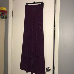 Lularoe XS Maxi Navy/red